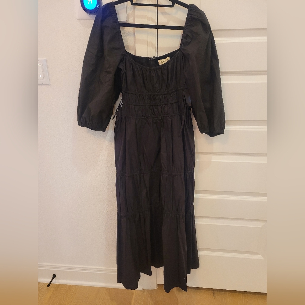NICHOLAS, size 4US, Black midi dress